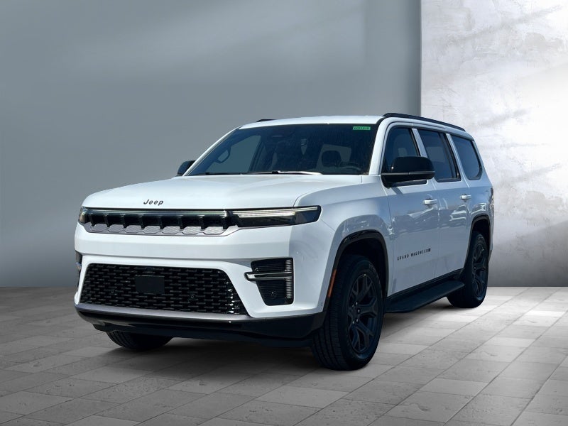 2026 Jeep Grand Wagoneer GRAND WAGONEER LIMITED ALTITUDE 4X4 in Bright White Clear-Coat Exterior Paint — front three-quarter view