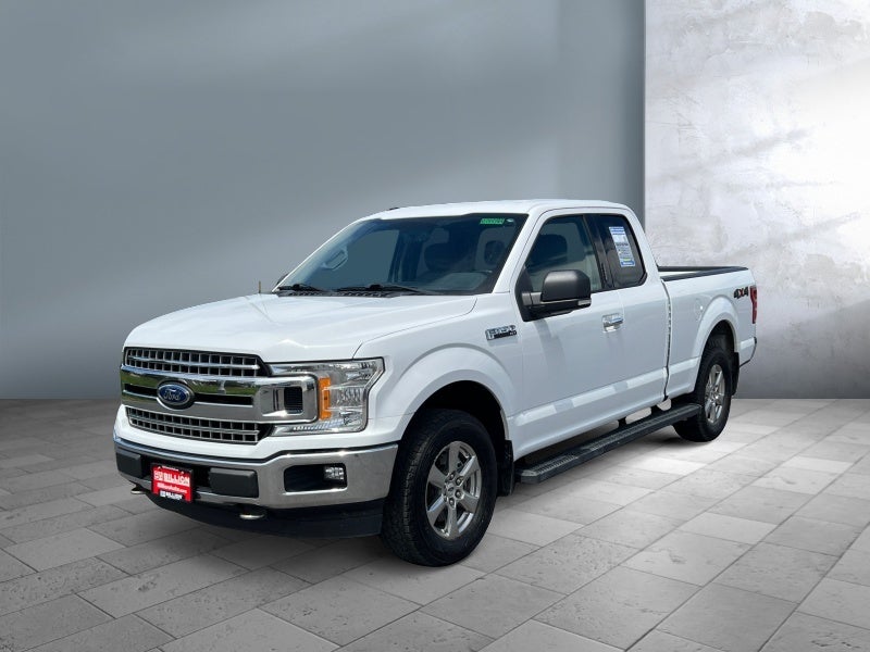 2018 Ford F-150 XLT in Oxford White — front three-quarter view