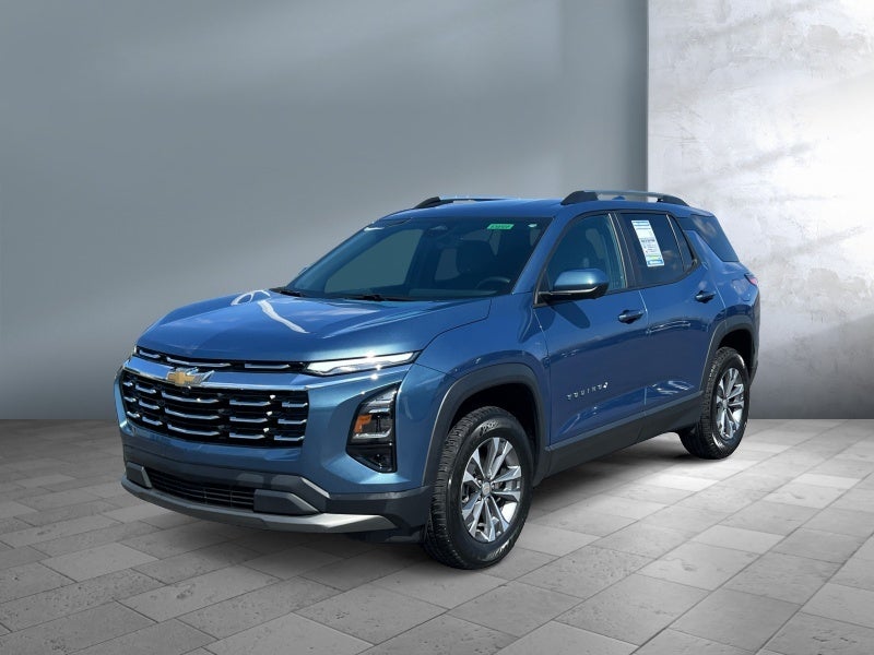 2025 Chevrolet Equinox AWD LT in Lakeshore Blue Metallic — front three-quarter view