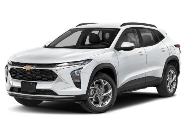 2025 Chevrolet Trax FWD LS in Summit White — front three-quarter view